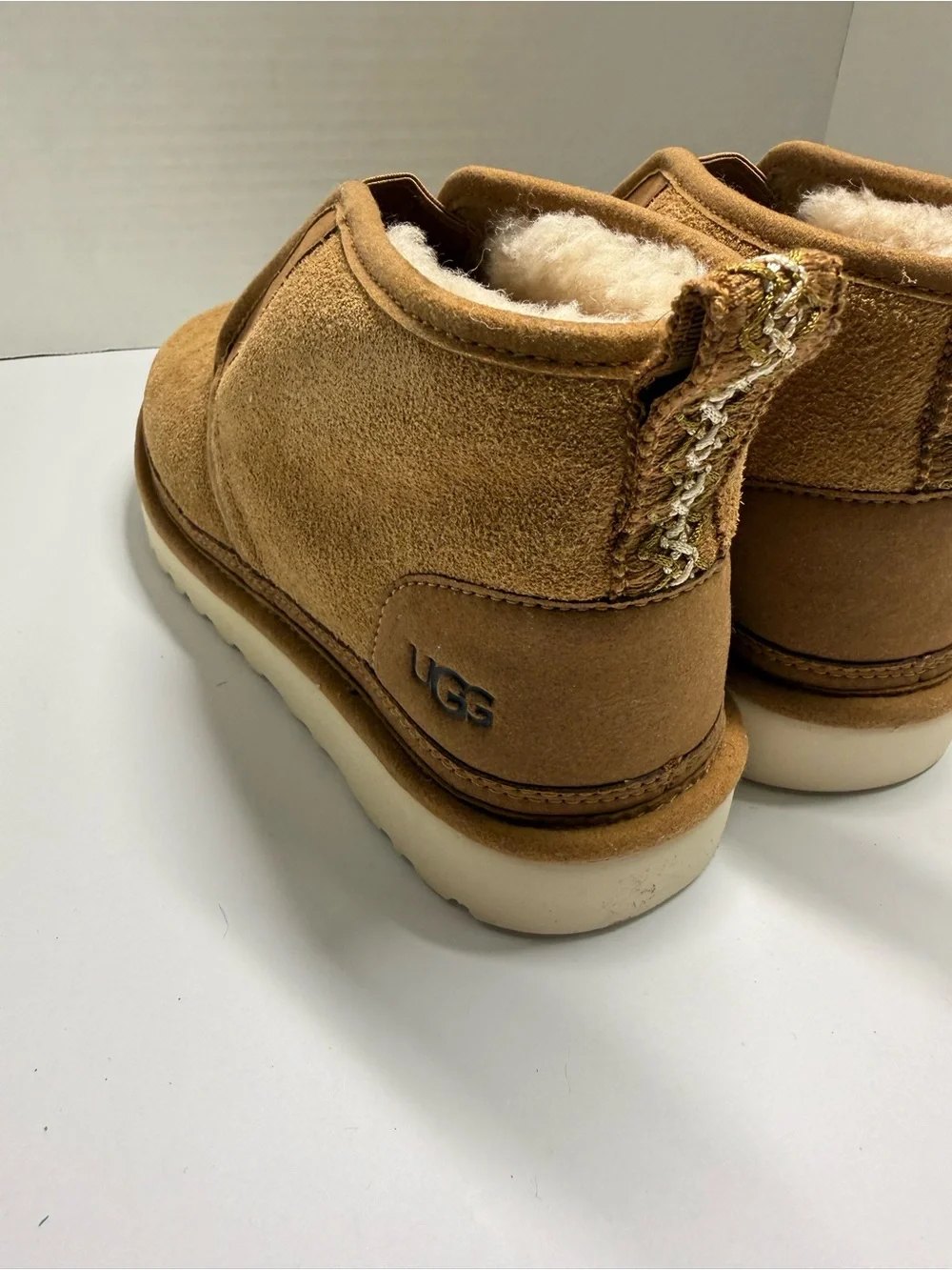 UGG Men's Chestnut Neumel flex Suede Ankle Boots size 7 slip on 1106995 new